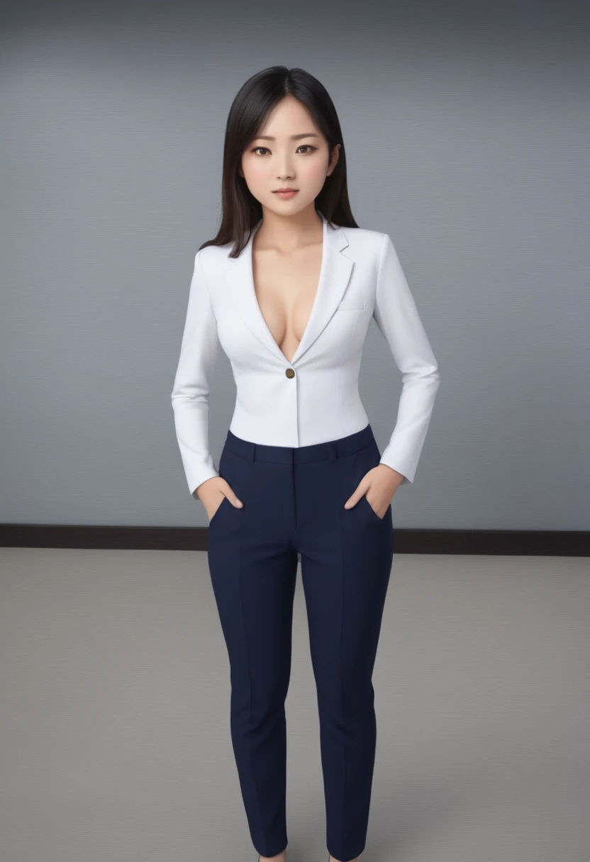 masterpiece, full HD, 8k, sexy 15 year old japanese teen, wearing formal suit, sensual, with the tits out, big hard nipples, without underwear, separating the legs, exposing her vagina, having an orgasm and squirting