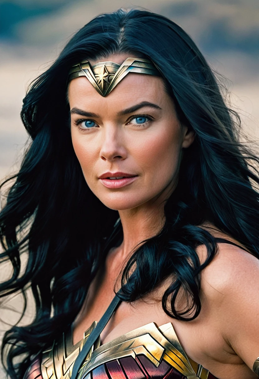 (((Extreme Closeup Rebecca Romijn(((long black hair)))under the mantle of the Amazon warrior Wonder Woman Diaema Wonder Woman frontal images color images Splash))),(((Rebecca Romijn))),(((black hair Largo))),(((black hair))),(((Diaema Wonder Woman)))