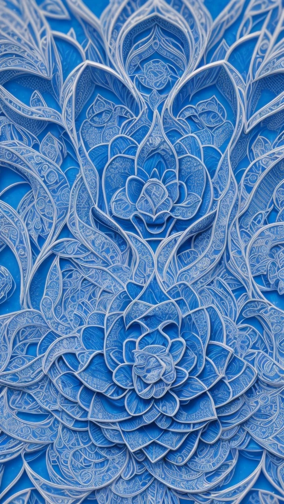 a beautiful detailed blue roses, seamless fractal pattern, 8k, photorealistic, extremely detailed, hyper realistic, soft lighting, vibrant colors, natural lighting, 3d render, intricate details, high definition, masterpiece, delicate, elegant, stunning, ethereal, mystical--tile