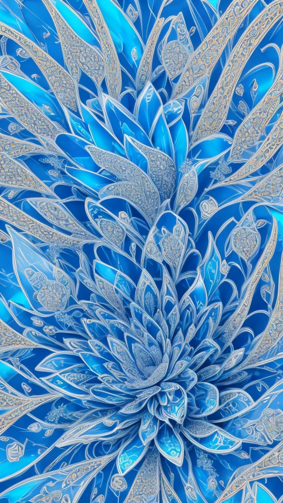 a beautiful detailed blue roses, seamless fractal pattern, 8k, photorealistic, extremely detailed, hyper realistic, soft lighting, vibrant colors, natural lighting, 3d render, intricate details, high definition, masterpiece, delicate, elegant, stunning, ethereal, mystical--tile