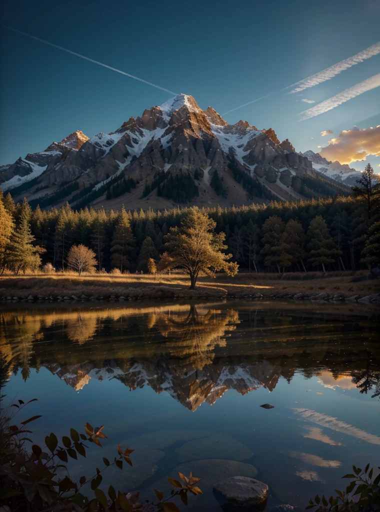 photorealistic landscape, natural landscape, naturey, Beleza Da naturey, Golden Sunset, Sky, Sky Power, Detailed Realistic Sunset, Cedars, Cedar, God's City, Heavens Realm, mountainscape, Great Mountain, Detailed Realistic Mountain, Heavenly Mountain, rivers of water, Sunset realism, Árvores naturey, Alone Men, man on his back, Man's Back, panorama, Alpha Male, Path to Heaven, heavenly, Detailed Realistic Image 8K, 16K Photorealistic Contrast, 8K Photorealistic Sharpness, 4K Photorealistic Cores, 16K Photorealistic Shadows, 8K Photorealistic Textures, 16K Photorealistic Texture, 4K Photorealistic Light, 4K PhotoRealism, FullHD 4K Detailed Contrast, detailed sharpness FullHD 8K, detailed sharpness FullHD 4K, detailed sharpness, 2K Detailed Colors, lifelike colors, FullHD Detailed Shadows, 4K Detailed Textures, detailed texture, padoru, Natural Beauty, chic
