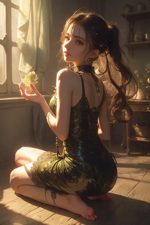 Big eyes、Black Room、Stained Glass Windows、Vase with roses、Lace curtains、夜中
The whole body is wet、An excited look、Dark Gothic Makeup、Dark Metal、Large margins、Patchy duplex、Eyes prone to black eyes、Long eyelashes、cute、
room made of stone girl、Gothic dress with collar、Knee-high socks、Twin tail hair、Beautiful and detailed eyes、Beautiful and detailed lips、High resolutionの顔、Long eyelashes、Cinematic composition、(Highest quality)、4K、8K、High resolution、masterpiece:1.2)、Super fine、sitting、Bold Pose、Moisturized skin、Sweaty、barefoot、Trance、Embarrassing、Masochistic、Blushing、Embarrassed、Trance expression、look back、Protruding buttocks、Distorted facial expressions、Flowing Tears、Soaking wet。Twin tail hair、Chained