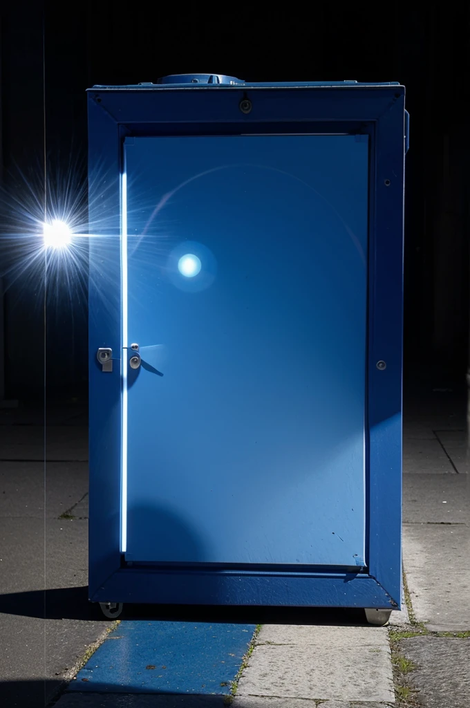 give me a picture of a blue box with animated images 