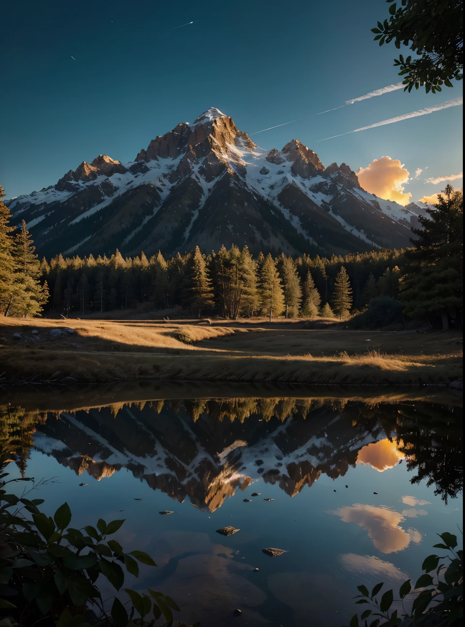 photorealistic landscape, natural landscape, naturey, Beleza Da naturey, Golden Sunset, Sky, Sky Power, Detailed Realistic Sunset, Cedars, Cedar, God's City, Heavens Realm, mountainscape, Great Mountain, Detailed Realistic Mountain, Heavenly Mountain, rivers of water, Sunset realism, Árvores naturey, Alone Men, man on his back, Man's Back, panorama, Alpha Male, Path to Heaven, heavenly, Detailed Realistic Image 8K, 16K Photorealistic Contrast, 8K Photorealistic Sharpness, 4K Photorealistic Cores, 16K Photorealistic Shadows, 8K Photorealistic Textures, 16K Photorealistic Texture, 4K Photorealistic Light, 4K PhotoRealism, FullHD 4K Detailed Contrast, detailed sharpness FullHD 8K, detailed sharpness FullHD 4K, detailed sharpness, 2K Detailed Colors, lifelike colors, FullHD Detailed Shadows, 4K Detailed Textures, detailed texture, padoru, Natural Beauty, chic