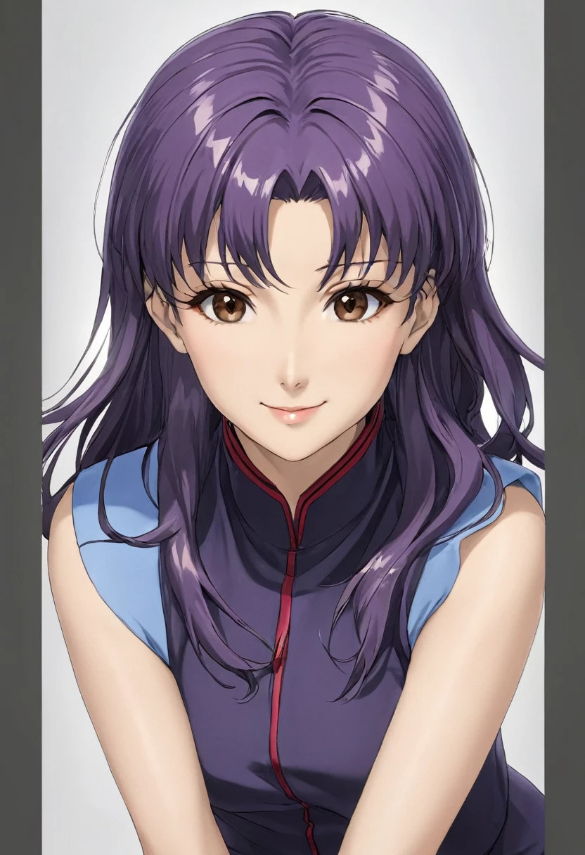 (high resolution,detailed, raw photo,Very realistic,8k),(Masterpiece: 1.3),((high resolution,detailed, raw photo,Very realistic,8k),(Misato Katsuragi),(highly detailed symmetrical attractive face),(purple hair,detailed hair),(seductive smile),(looking at the camera),(brown eyes,detailed eyes),(high detailed skin, skin pores),(seductive pose), (full body view,uncovered,unclothed)