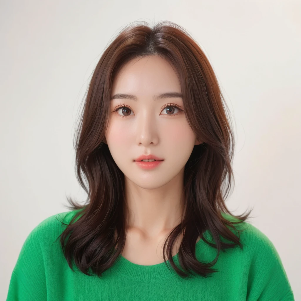 Best Quality, 8k, Masterpiece, (Portrait: 1.3), (photo realistic:1.4), (hyper realistic:1.4), Sharp Focus, looking at viewer, (smoother lighting:1.1), (increase cinematic lighting quality:0.9), realistic lighting, backlighting, light on face, ray trace, (brightening light:1.2), (Increase quality:1.4), sharp detail, (best quality real texture skin:1.4), finely detailed eyes, black_eyes, finely detailed face, 25 year old Korean woman