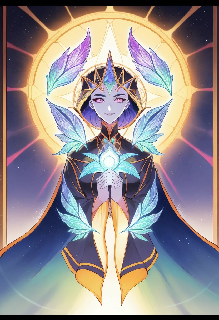 (masterpiece, top quality, best quality, official art, beautiful and aesthetic: 1.2), (woman), extremely detailed, (fractal art: 1.3), colorful, highest detail, perfect face, upper body, HDR, (praying: 1.3), (white layer gold lines: 1.2), galaxy, (light streaks), eye-catching images, (dynamic streaks, luminous trails: 1.2), vibrant colors