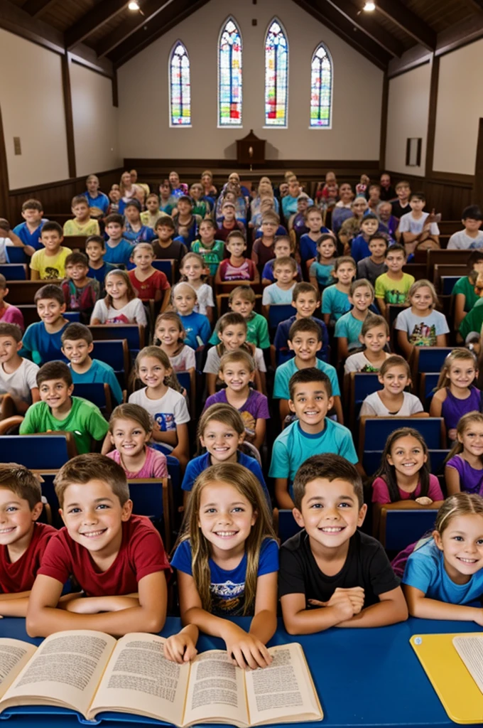 Church kids at overnight camp
