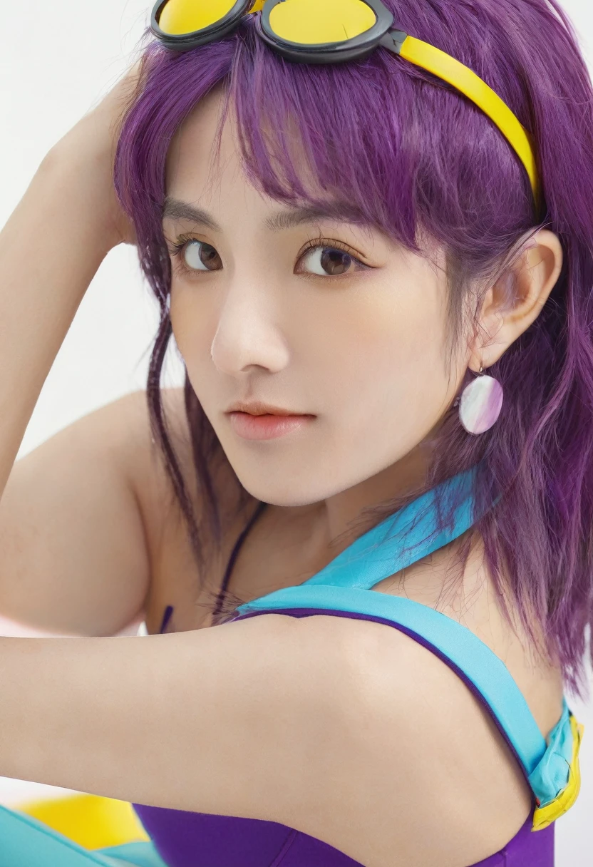 (high resolution,detailed, raw photo,Very realistic,8k),(Masterpiece: 1.3),((high resolution,detailed, raw photo,Very realistic,8k),(Misato Katsuragi),(highly detailed symmetrical attractive face),(purple hair,detailed hair),(seductive smile),(looking at the camera),(brown eyes,detailed eyes),(high detailed skin, skin pores),(seductive pose), (full body view,uncovered,unclothed)