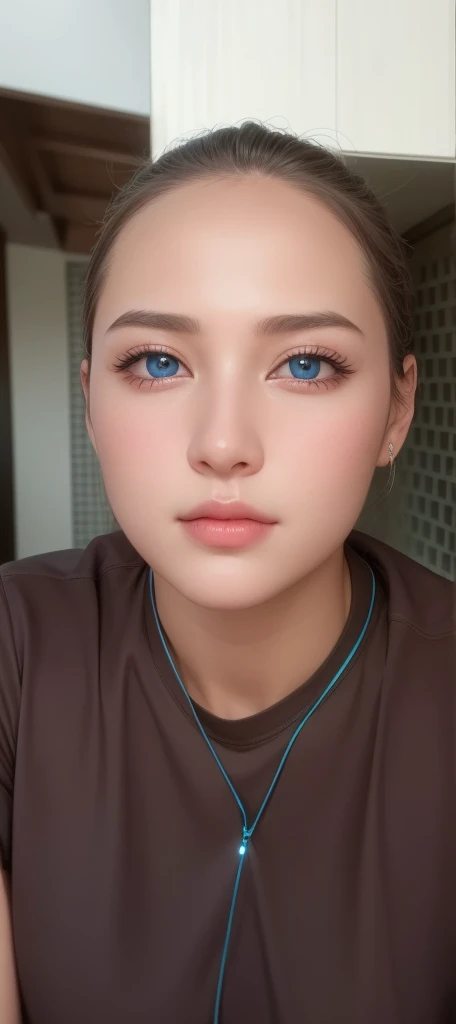 Beautiful big breastokeh), indoors, detailed luxury living room, gentle and charming beautiful goddess, Korean(kpop-idol), solo, necklace, oval face, double eyelids, smart, good hands, good feet, Natural, (from below angle), (glossy skin:1.05), ((low angle)), Perfect figure, (64k, UHD, RAW photo, best quality, masterpiece:1.4), (realistic, photo-realistic:1.37), ultra high res, photon mapping, radiosity, physically-based rendering, professional soft lighting, blue eyes, purpel hair