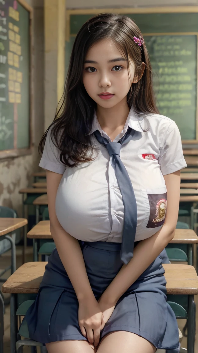 (highest quality:1.4), (hyper quality), (Super detailedな), Beautiful Girls, (two girls wearing school uniforms:1.5), Super cute, wonderful face and eyes, Very realistic skins, (very shy look), (look away:1.3), (White short-sleeved sailor suit with hidden chest:1.2), (The chest is hidden by clothes), (gray pleated micro mini skirt:1.3), (Beautiful and incredibly large and soft breasts:1.3), (slender body:1.1), beautiful clavicle, (long thin legs), (very thin constriction:1.1), very delicate, real skin texture, crystal clear very white skin, Very fine skin, (bangs, Hair Accessories), beautiful goddess advent, beautiful background, golden ratio, conceptual art, Super detailed, Accurate, advanced details, Inside a crowded train, (Close contact with high school girls:1.2), (My chest is pressed against my chest.:1.2), (You can't see the chest, Clothes:1.2), (The material of the uniform is so thin that the shape of her chest is clearly visible.:1.2), super close range, (My breasts are being fondled by an old man through my uniform:2), Composition looking down on the girl from above, sexy art, surrounded by a beautiful sunset, bright light, Super delicate illustration details, Highly detailed CG integrated 8k wallpaper, RAW photo, professional photos, cinematic lighting, Depth of the bounds written, No bra, (The nipple protrusions push up the uniform), (The shape of the nipple protrusions through the uniform:1.3), cropped tops, (High heels on bare feet:1.1), stick out your butt