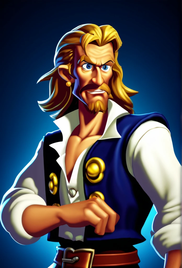 Guybrush threepwood, mighty pirate, monkey island, portrait
