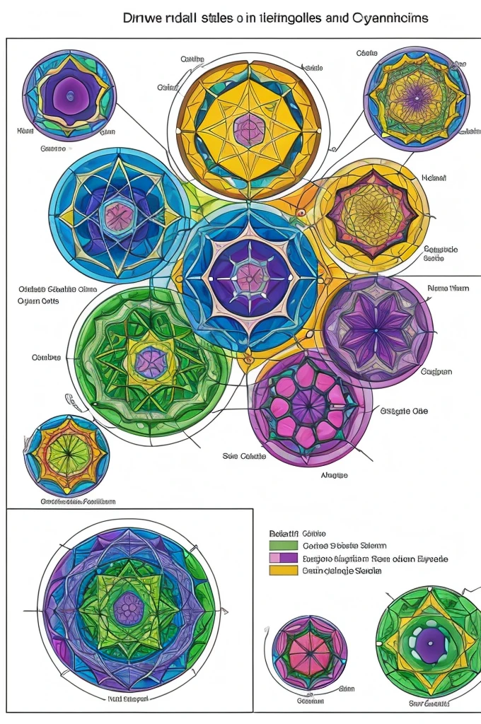 Draw a large cell and divide it into sections.Label each section with the name of the structure (cytoskeleton, core, cytoplasm, organelles).Within each section, includes brief descriptions of functions.Use different colors for each structure and its components to improve visual clarity.Add arrows to show interactions and relationships between different parts.
in Spanish
