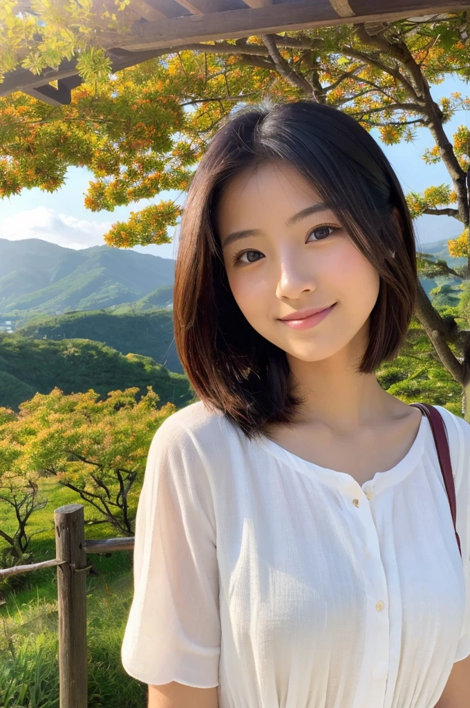 ((Highest quality)), ((masterpiece)), (detailed),Perfect Face,Japanese,landscape,Beauty,cute
