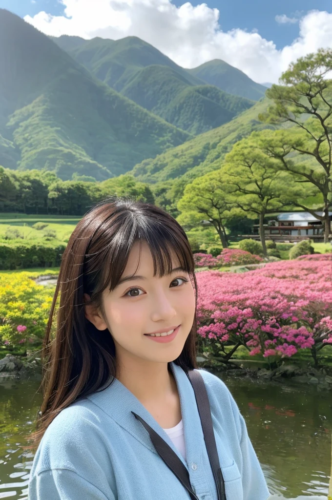 ((Highest quality)), ((masterpiece)), (detailed),Perfect Face,Japanese,landscape,Beauty,cute
