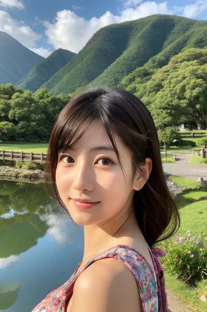 ((Highest quality)), ((masterpiece)), (detailed),Perfect Face,Japanese,landscape,Beauty,cute