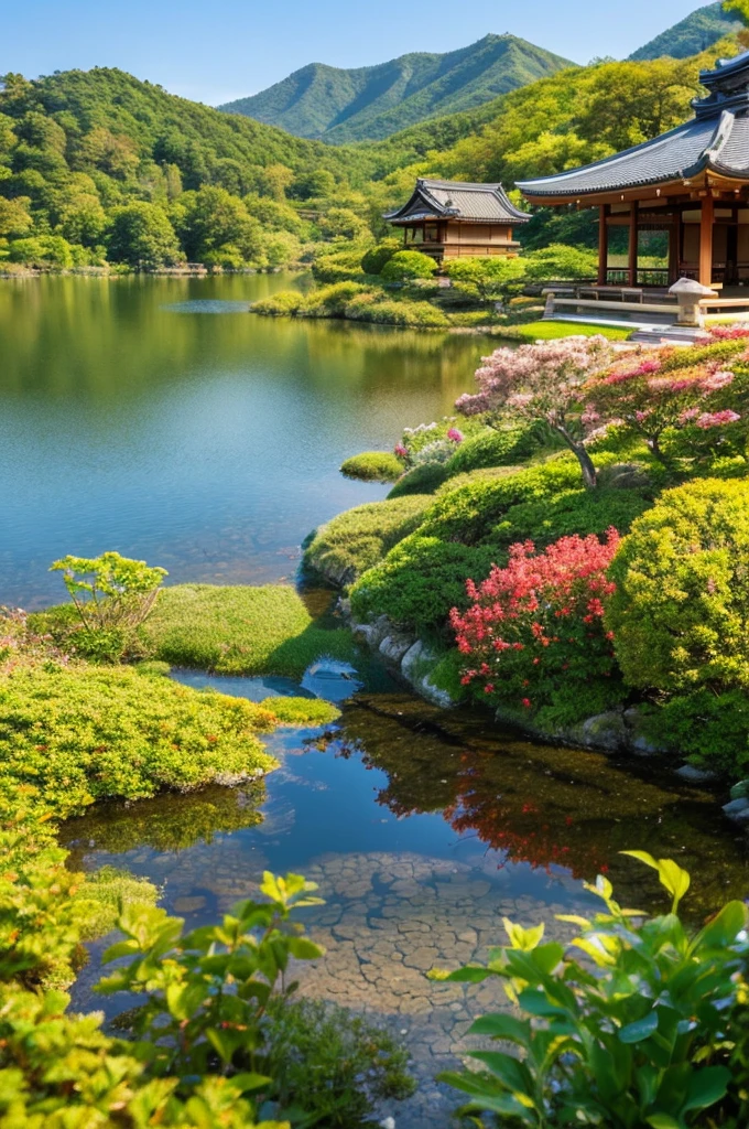 ((Highest quality)), ((masterpiece)), (detailed),Perfect Face,Japanese,landscape,Beauty,cute
