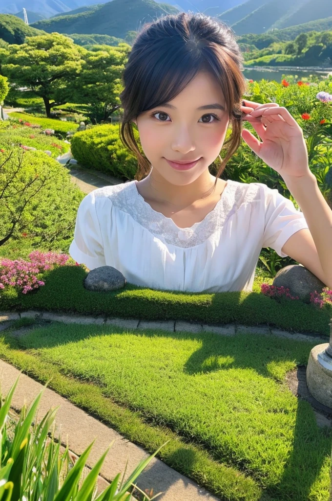 ((Highest quality)), ((masterpiece)), (detailed), Japanese,landscape,Beauty,cute,Upper Body