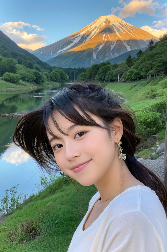 ((Highest quality)), ((masterpiece)), (detailed),Perfect Face,Japanese,landscape,Beauty,cute
