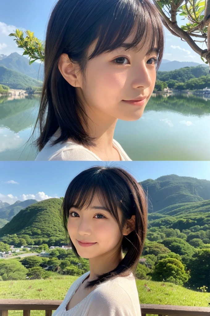 ((Highest quality)), ((masterpiece)), (detailed),Perfect Face,Japanese,landscape,Beauty,cute