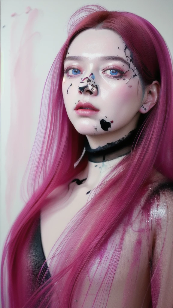 --seed=1635559615 --cfg=8 Hot Ahegao , cum explosion, cum splattered all over, licking popsicle, (nsfw), ((black and white drawing)), (hot pink hair), red eyes