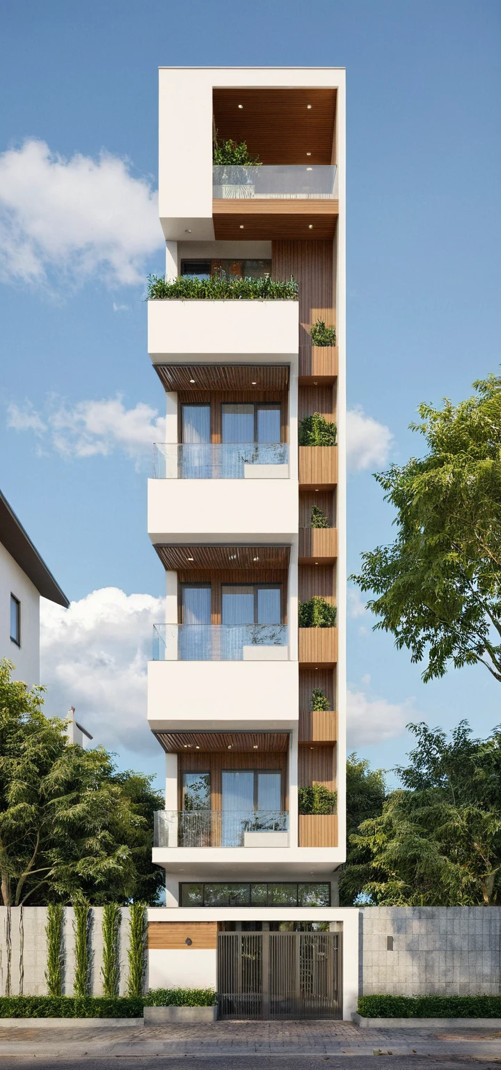 Raw photo,Masterpiece, high quality, best quality, authentic, super detail,
exterior, outdoors, house style modern on the street, glass windows, gate, wooden ceiling,
road,pavement, trees, sky, cloud, (daylight:1.1)