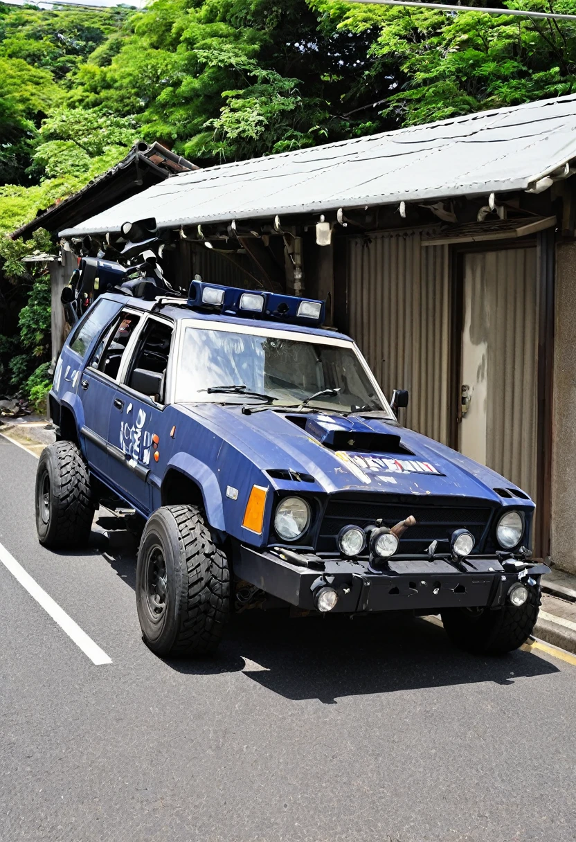 barricade wreckage 車いすやなどので制作されたbarricade