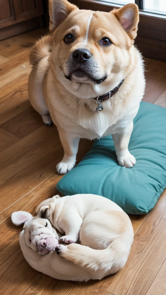 Cute fat dog