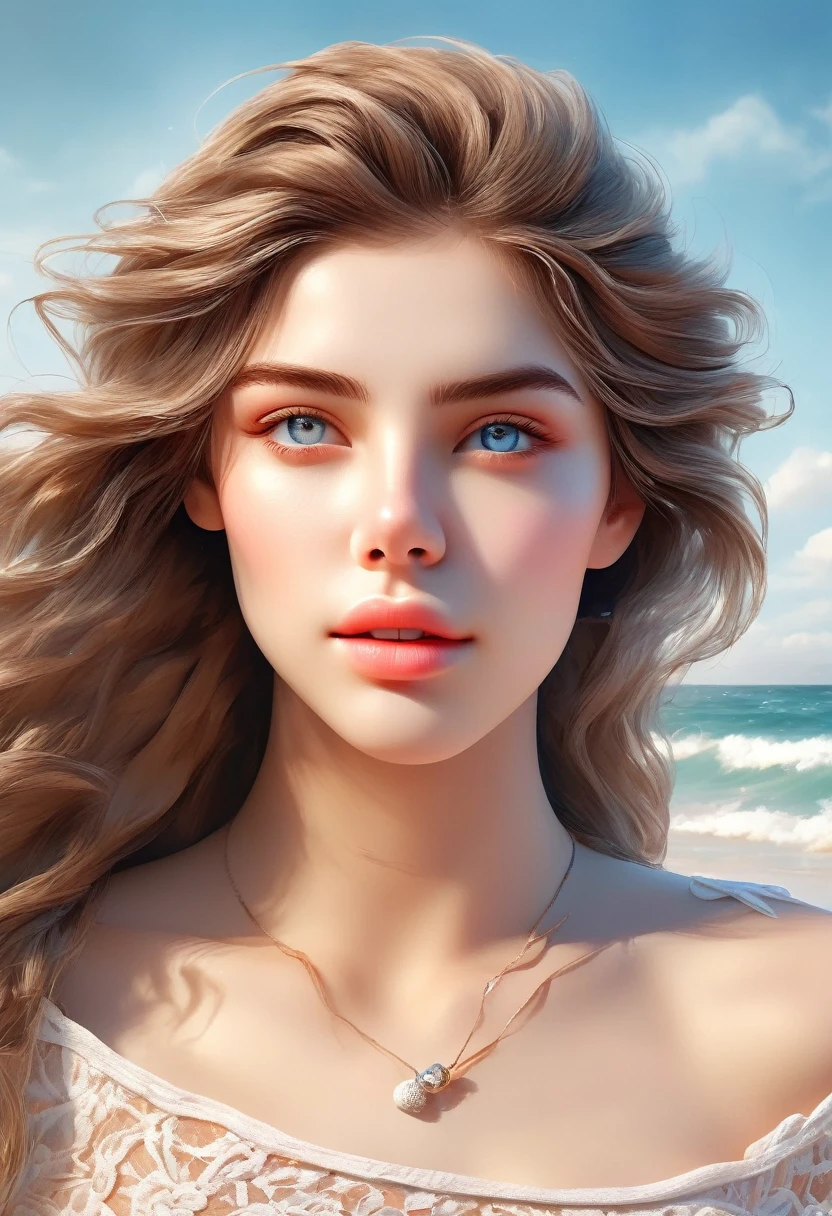 a beach volleyball player, 1girl, beautiful detailed eyes, beautiful detailed lips, extremely detailed face, solo, beach, sunny day, ocean waves, sand, bikini, athletic, dynamic pose, action shot, (best quality,4k,8k,highres,masterpiece:1.2),ultra-detailed,(realistic,photorealistic,photo-realistic:1.37),vibrant colors,natural lighting