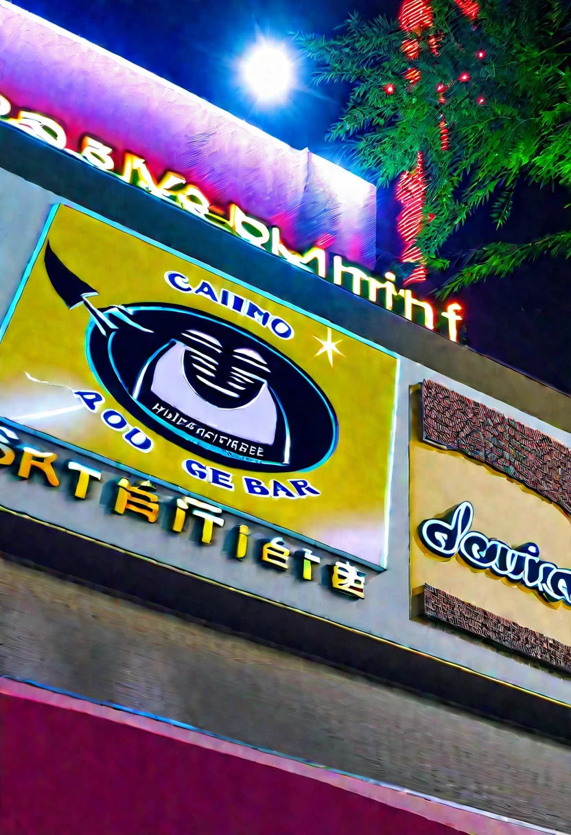 THE BEAUTIFUL SIGNBOARD AT NIGHT