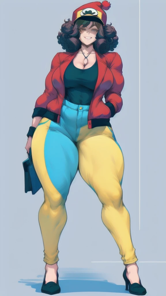 (full body), full body in image, full clothed, sweter shirt, jeans, power costume, full power from chainsaw man, power clothes, fusion of power from chainsaw man and power from chainsaw man MAPPA, full woman, full body, long hair, female body, curvy body, thicc body, big thighs, voluptuous body, full thick body, dinamic pose, curve body. detalied pose, body, simple background, expressive face, focus on face, line art, sketch
