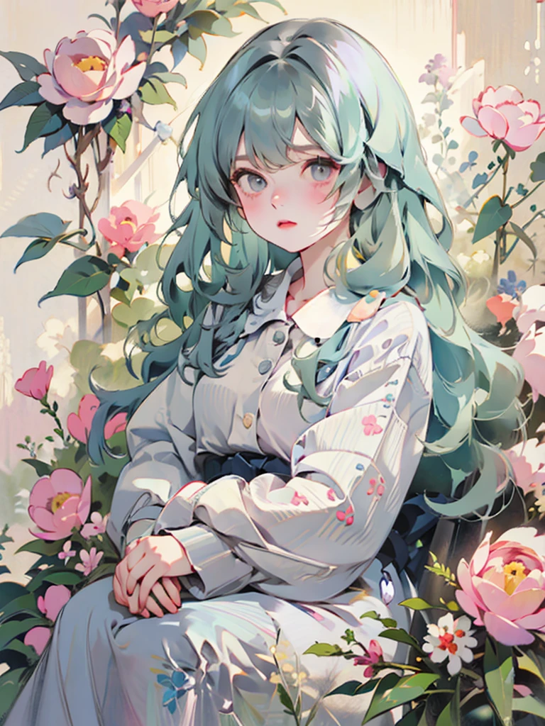 delicate　Big eyes　I have long hair　Cute girl　Pastel color clothes