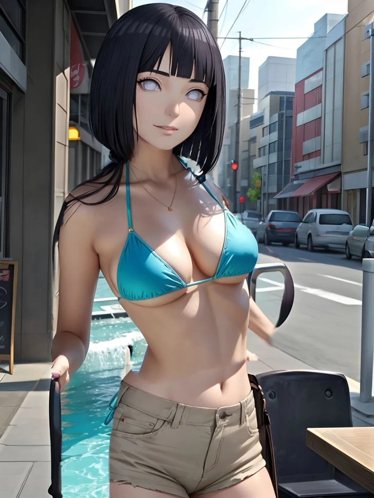 Only wearing a bikini