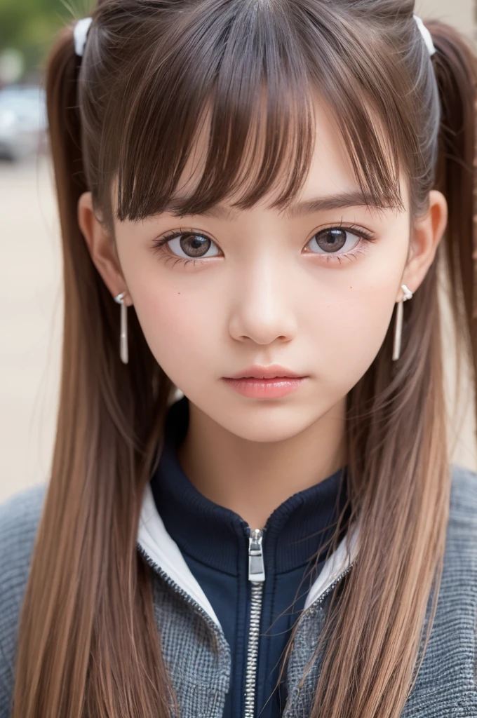 one girl, (a beauty girl, Delicate girl:1.3), (:1.3),
break, (Street view:1.2), (Winter clothes:1.2),
break, very fine resolution, (symmetrical eyes:1.3),
break, small breasts, brown eyes, parted bangs, brown hair, girl,
break, (Eye and face details:1.0), (get closer to the face, zoom in on the face, face focus:1.0),
break, (masterpiece, highest quality, super detailed, detailed face, 8K)、From above、earrings、twin tails、blush your cheeks、embarrassed expression、I'm embarrassed、
