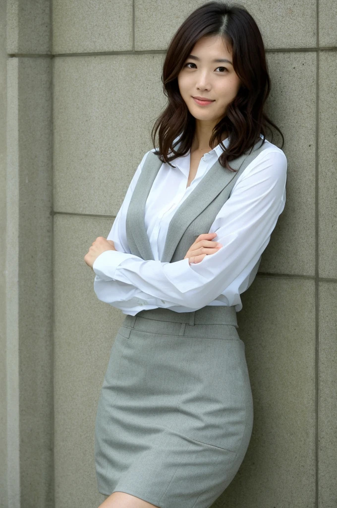 ((Highest quality)), Woman with beautiful face, perfect body,Mine Fujiko、Light clothing