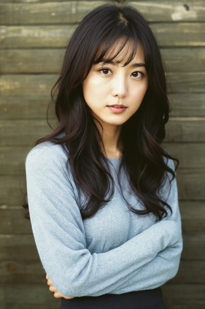 ((Highest quality)),Detailed image quality、Depth of written boundary:f4, Woman with beautiful face, perfect body,Mine Fujiko、Light clothing