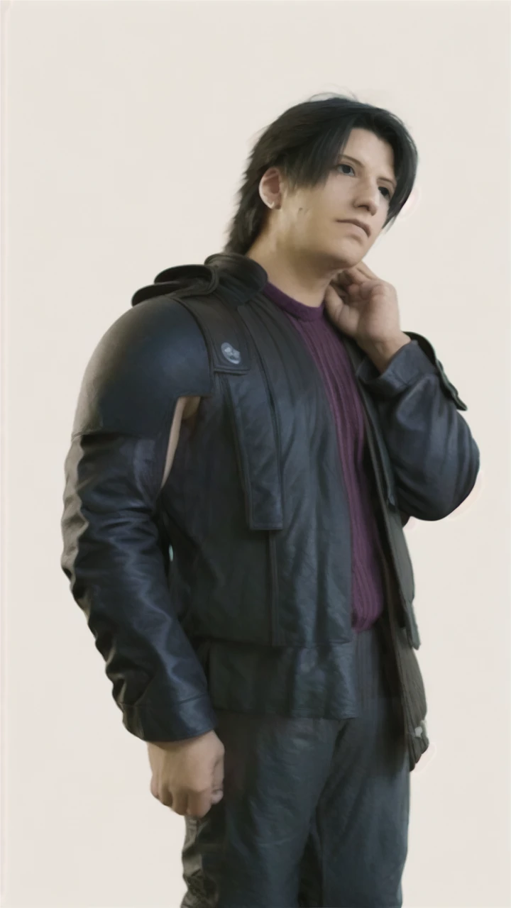 A man black hair, bomber jacket, concept art by tetsuya nomura, final fantasy character, from final fantasy, final fantasy style, from final fantasy vii, from ff7, video game character, from final fantasy xiii, final - fantasy, final-fantasy, final fantasy, zack