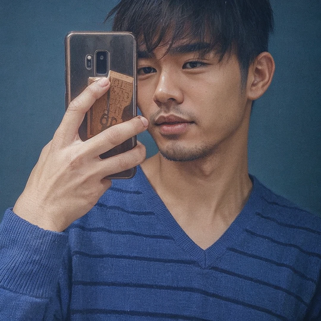 A cute guy asian face 