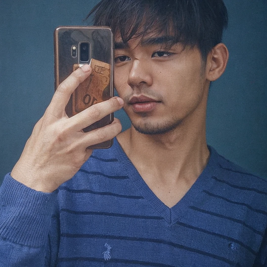 A cute guy asian face