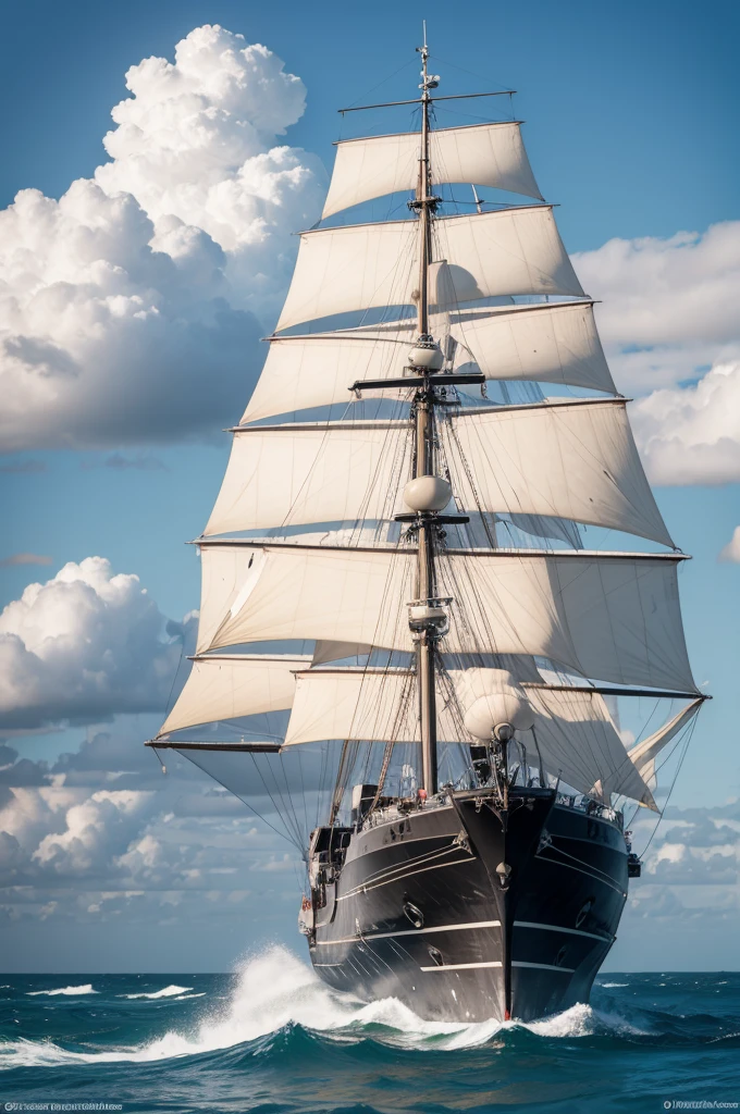 Portrait of a Brazilian frigate