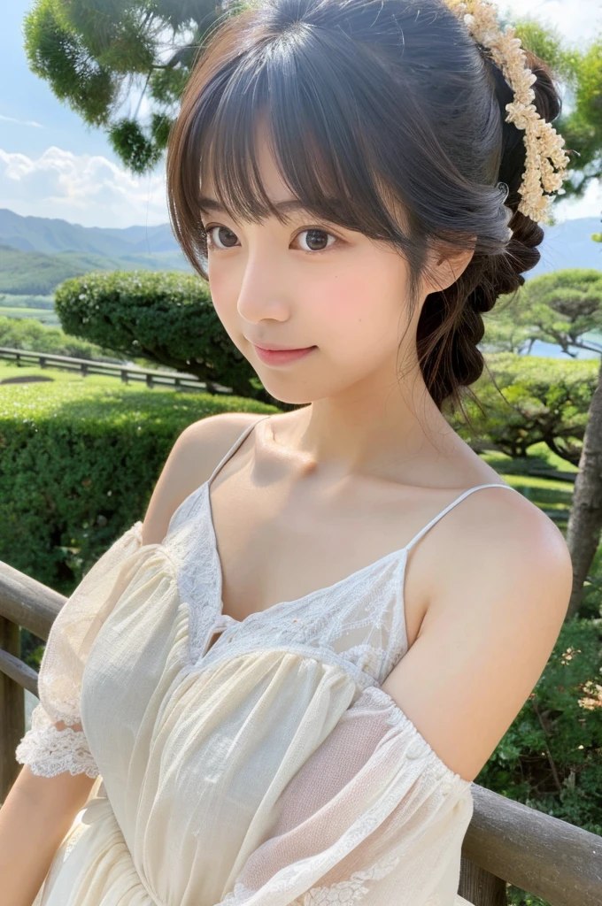((Highest quality)), ((masterpiece)), (detailed),Perfect Face,Japanese,landscape,Beauty,cute,Upper Body