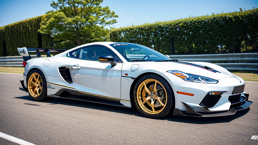 sports car、Old cars、Japanese、Circuit、Golden sundial、sun、