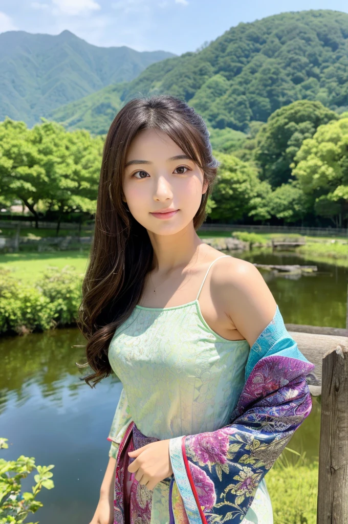 ((Highest quality)), ((masterpiece)), (detailed),Perfect Face,Japanese,landscape,Beauty,cute,Upper Body