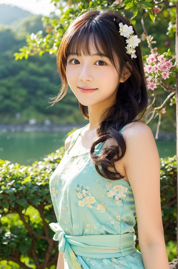 ((Highest quality)), ((masterpiece)), (detailed),Perfect Face,Japanese,landscape,Beauty,cute,Upper Body