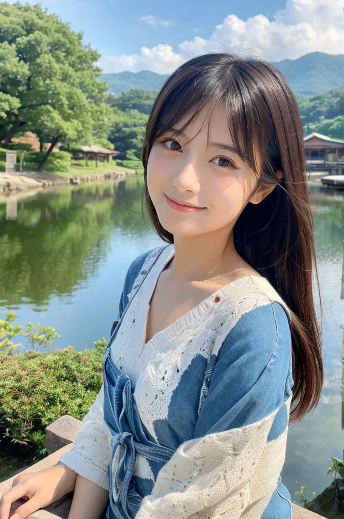 ((Highest quality)), ((masterpiece)), (detailed),Perfect Face,Japanese,landscape,Beauty,cute,Upper Body