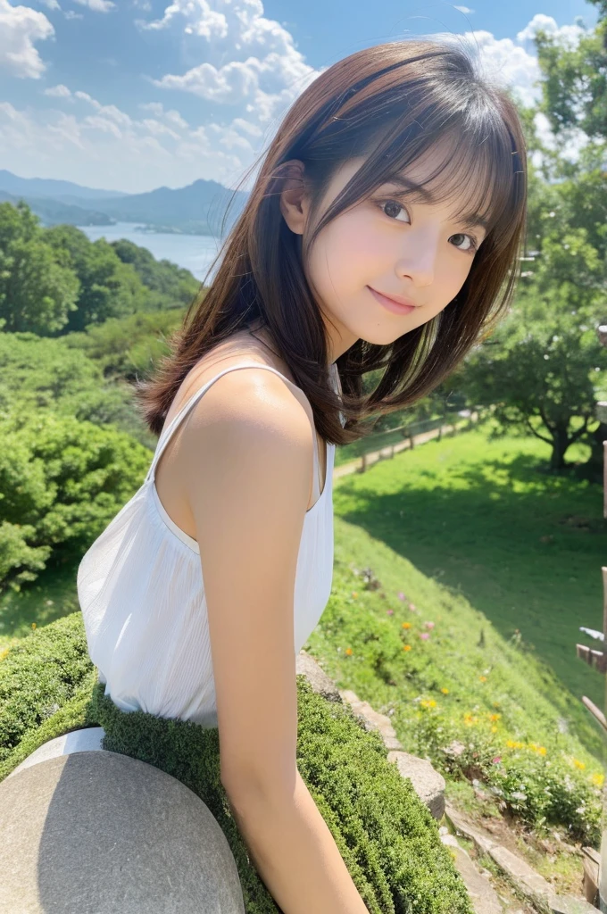 ((Highest quality)), ((masterpiece)), (detailed),Perfect Face,Japanese,landscape,Beauty,cute,Upper Body