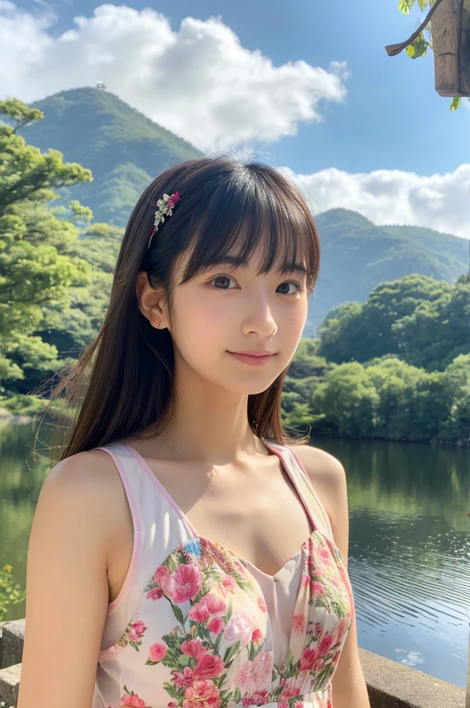 ((Highest quality)), ((masterpiece)), (detailed),Perfect Face,Japanese,landscape,Beauty,cute,Upper Body