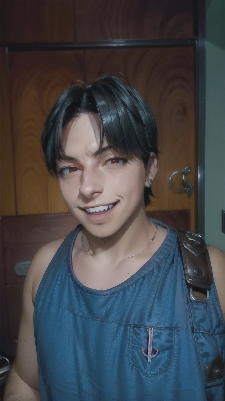 A man black hair, evil grin, mischievous smile, concept art by tetsuya nomura, final fantasy character, from final fantasy, final fantasy style, from final fantasy vii, from ff7, video game character, from final fantasy xiii, final - fantasy, final-fantasy, final fantasy, zack