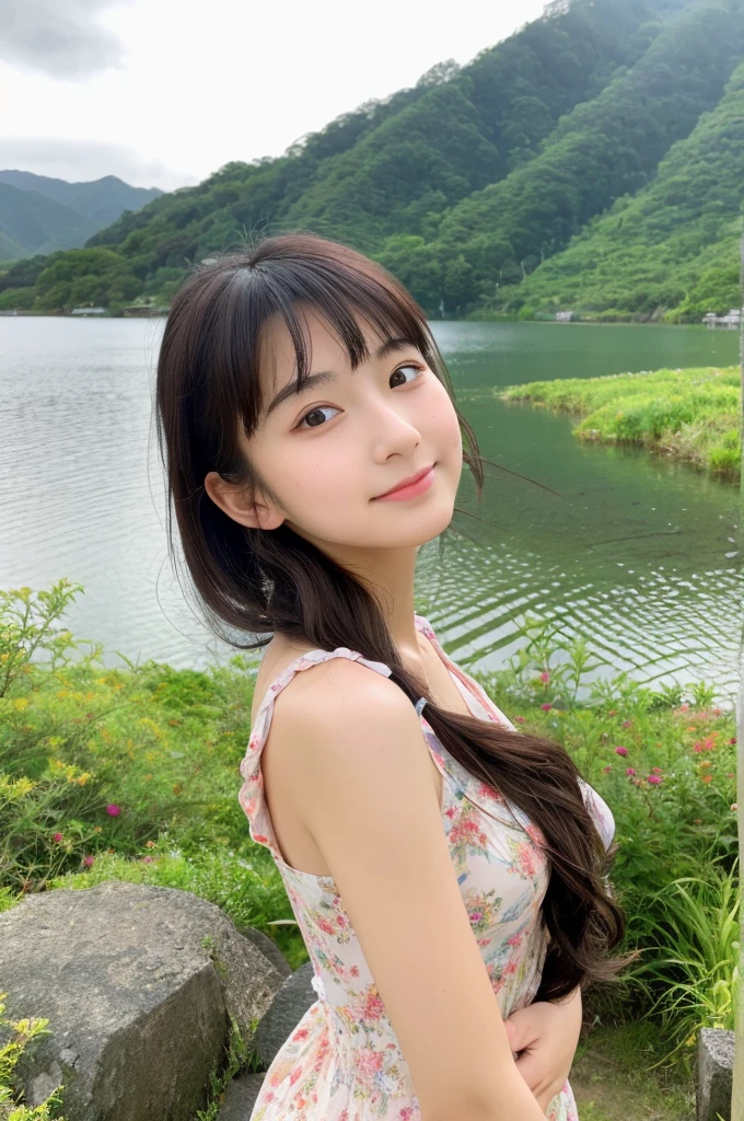 ((Highest quality)), ((masterpiece)), (detailed),Perfect Face,Japanese,landscape,Beauty,cute,Upper Body