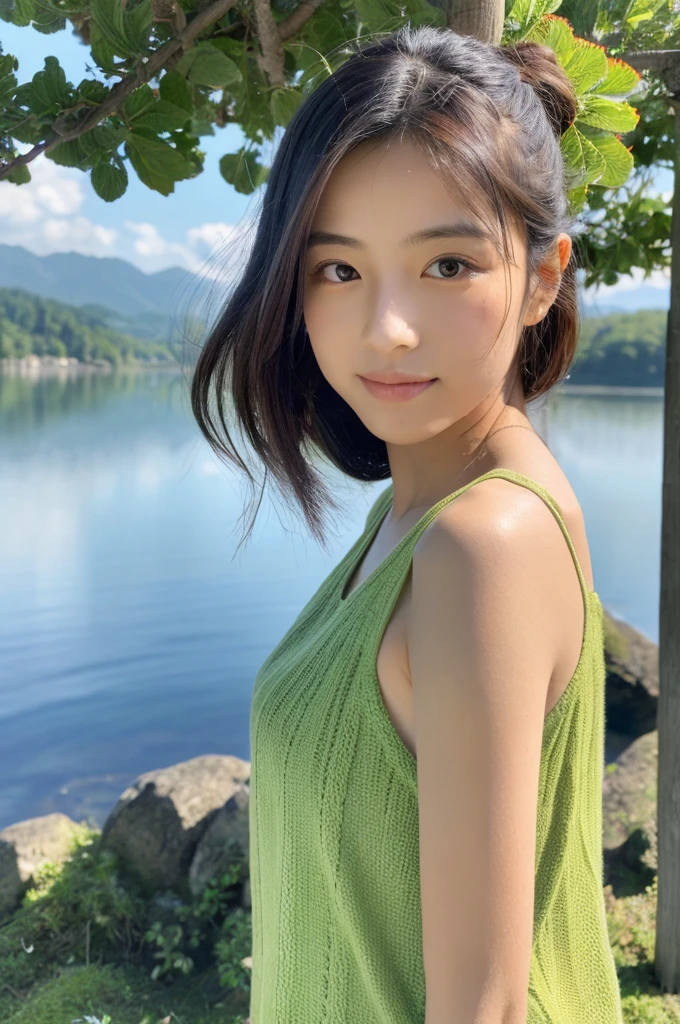 ((Highest quality)), ((masterpiece)), (detailed),Perfect Face,Japanese,landscape,Beauty,cute,Upper Body